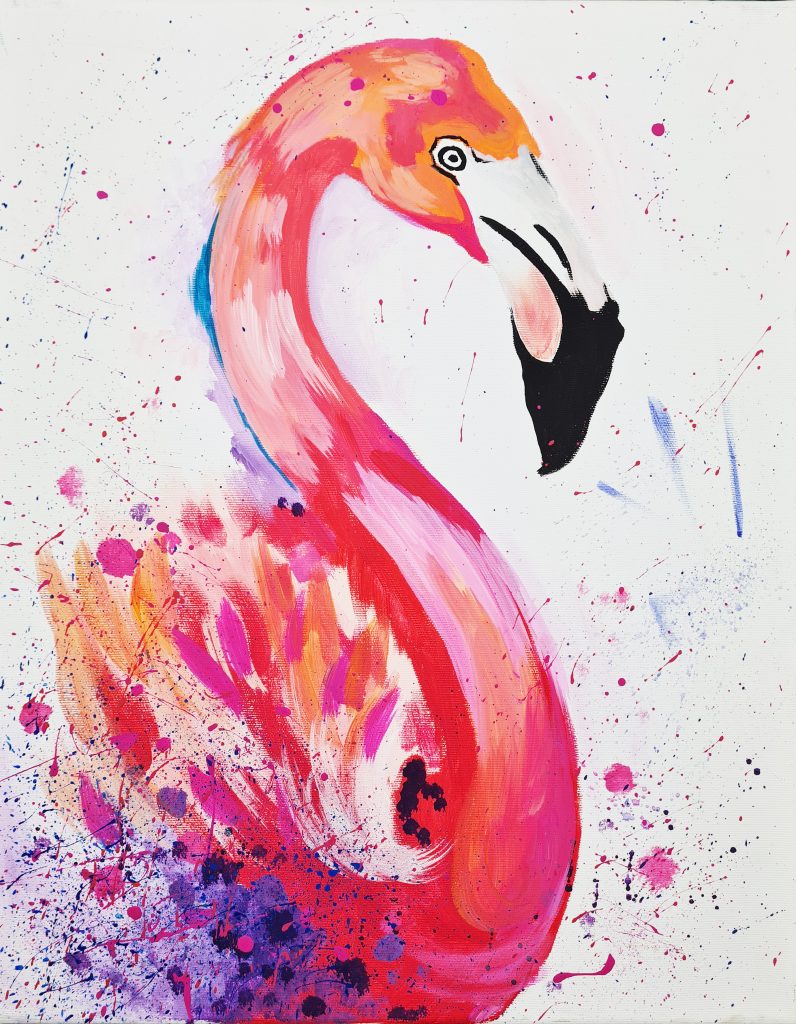 Flamingó festés borító