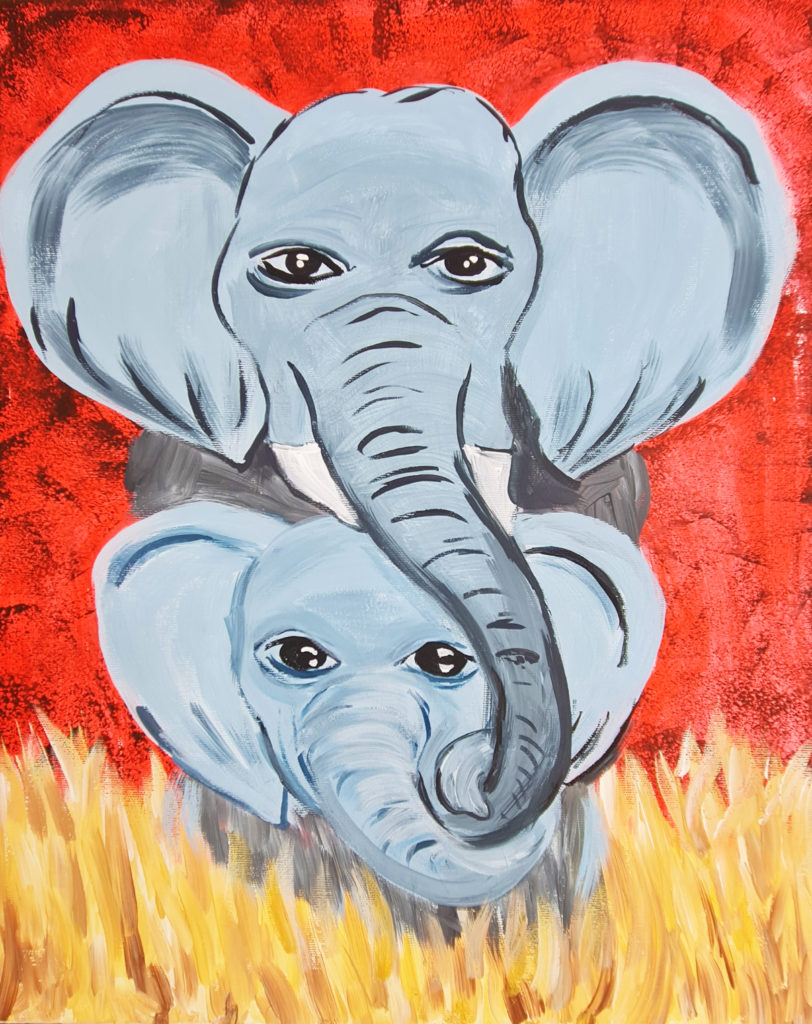 Elefántok festés borító